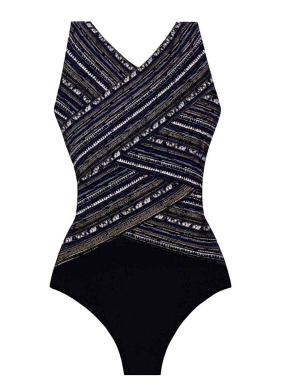 Miraclesuit Women's Size 16W Colorblock Oceanus V-Neck One Piece Swimsuit NWT - Picture 16 of 16